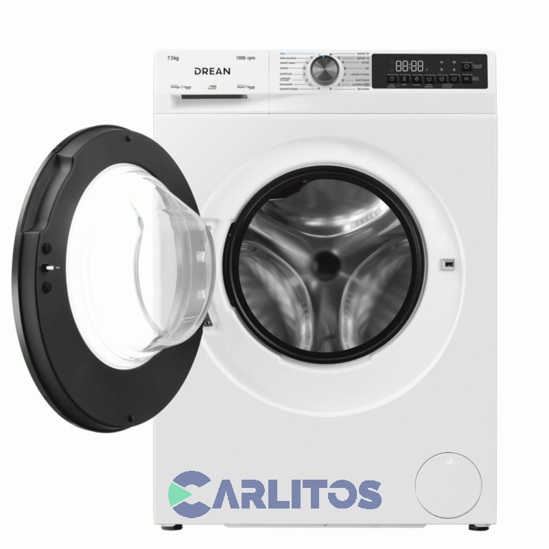 Lavarropa Carga Frontal Drean 7.5 KG 1000 RPM Inverter Blanco Lfdr0710isb0