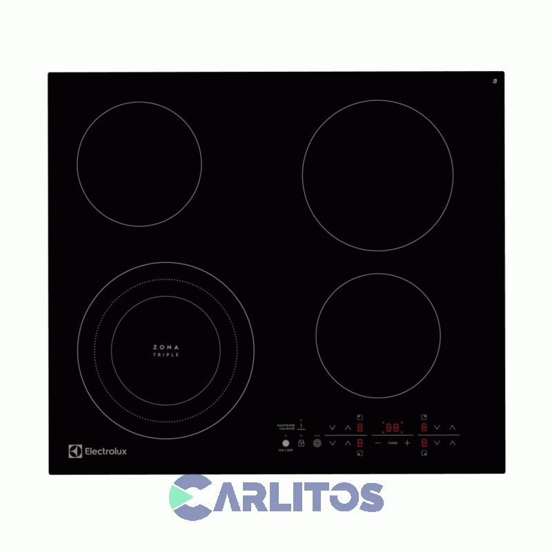 Anafe Electrico Electrolux Vitroceramico 60 Cm - 4 Hornallas Etef24f7erb