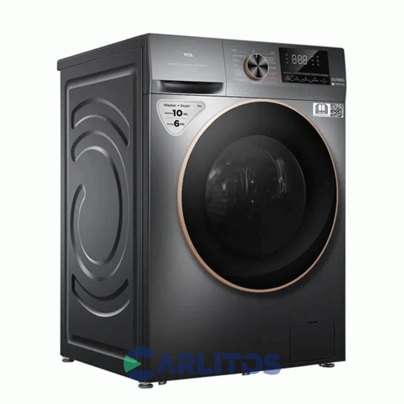 Lavasecarropa Tcl Inverter 10+6 Kg 1200 RPM Gris C2210wdg