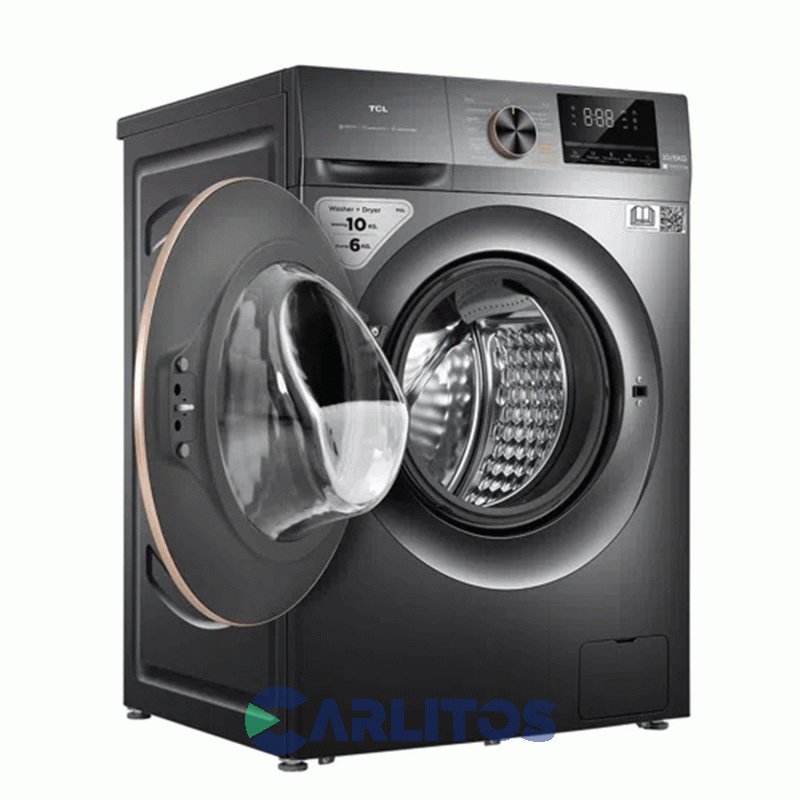 Lavasecarropa Tcl Inverter 10+6 Kg 1200 RPM Gris C2210wdg