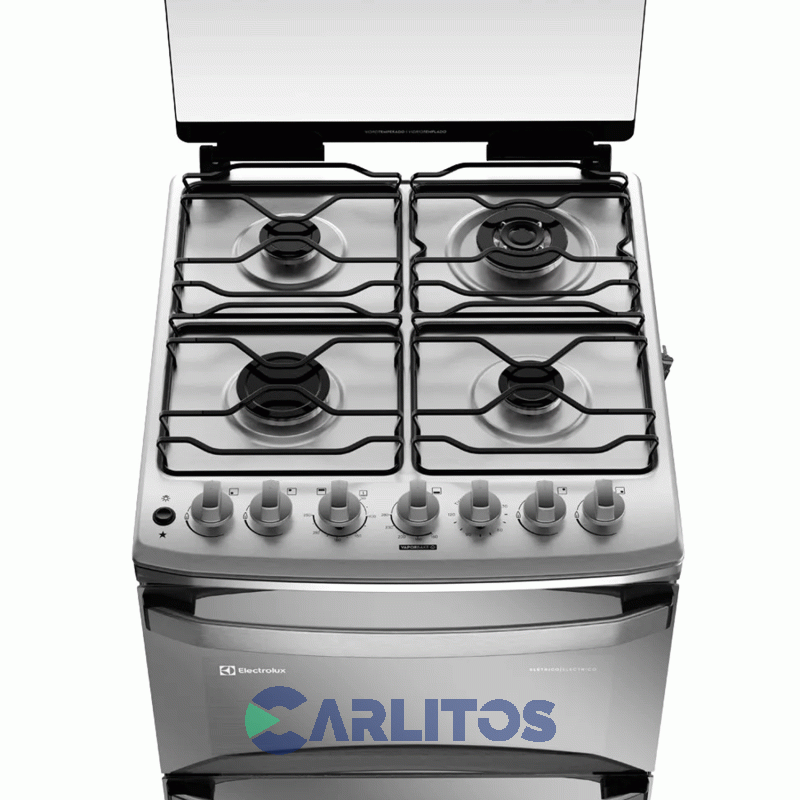 Cocina A Gas Electrolux 56 CM Acero Inoxidable Doble Horno F4edm