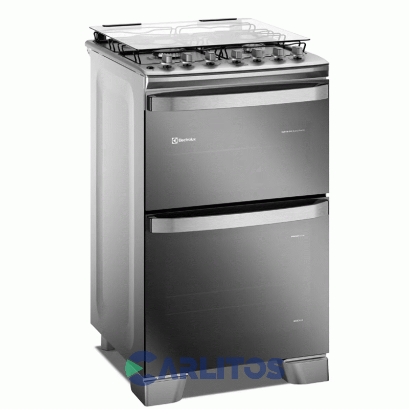Cocina A Gas Electrolux 56 CM Acero Inoxidable Doble Horno F4edm