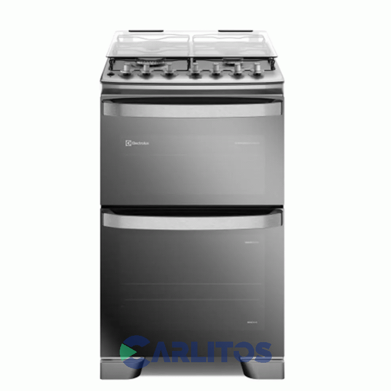 Cocina A Gas Electrolux 56 CM Acero Inoxidable Doble Horno F4edm