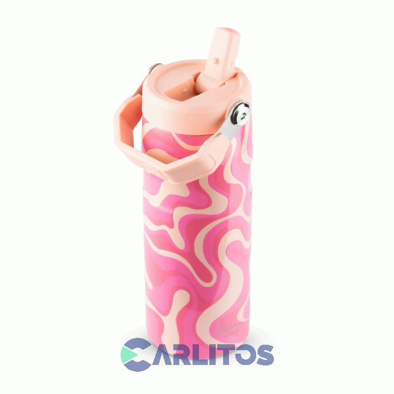 Botella De Acero Inoxidable Stanley  Aerolight Flip Straw 0.473 L 10-12110-419 Sorbet Groove