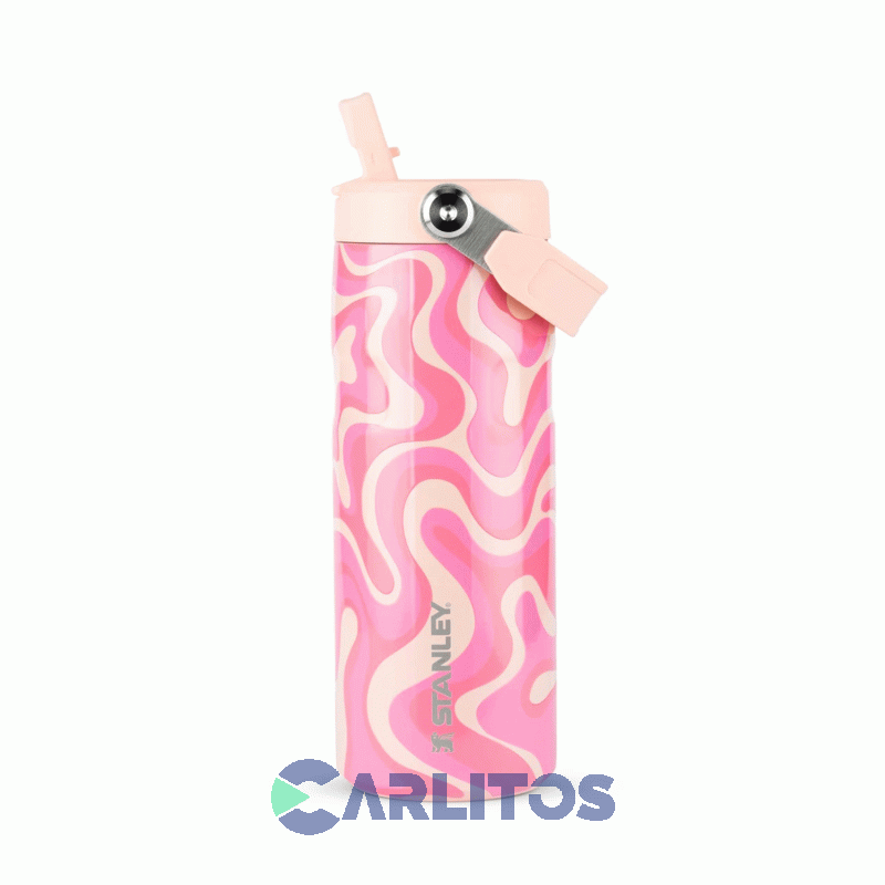 Botella De Acero Inoxidable Stanley  Aerolight Flip Straw 0.473 L 10-12110-419 Sorbet Groove
