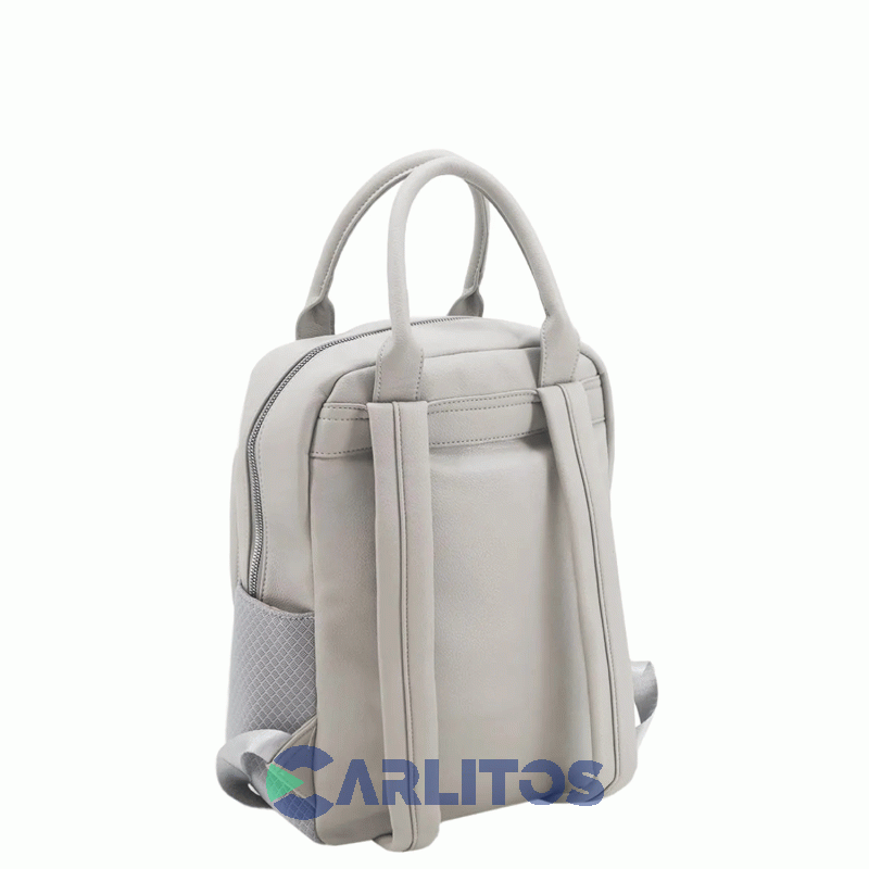 Mochila De Dama Amayra 67.5300166 Gris Claro