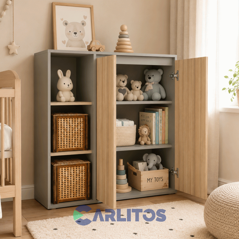 Organizador Multifunción Para Lavadero Tables Cocobolo-Gris