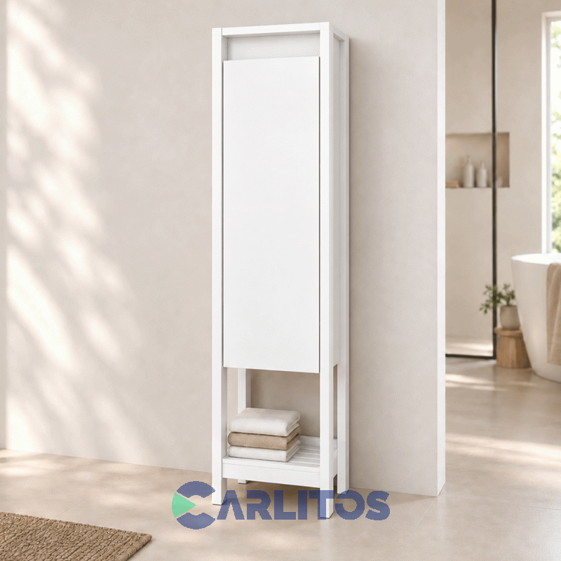 Columna Vanitory Tables 0.36 Mts Linea Toilet Cod 3186-Bm Blanco