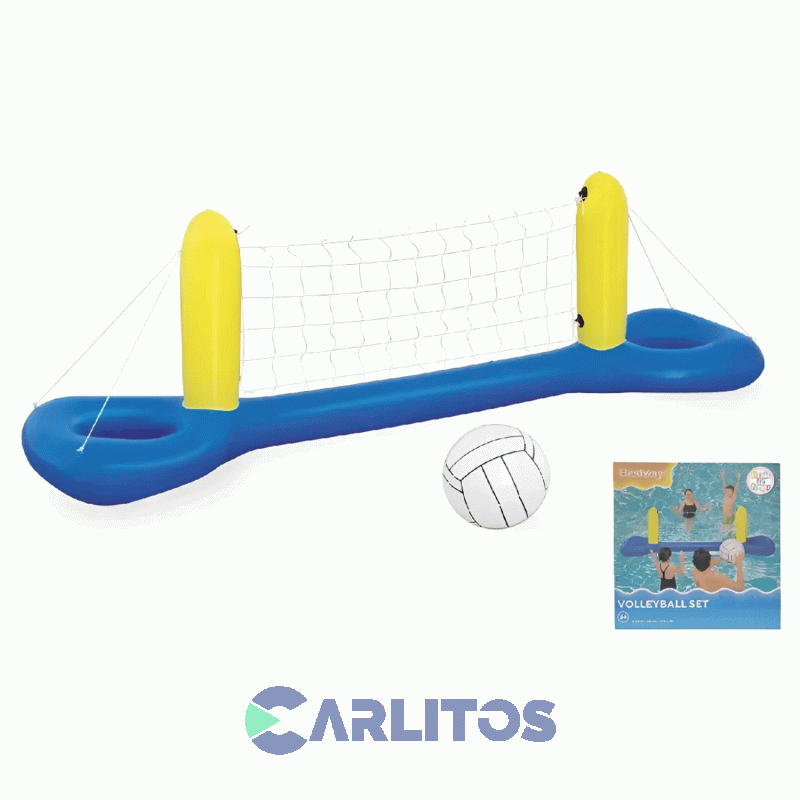 Set De Voley Inflable Bestway Para Pileta 2.52 X 0.64 Cm