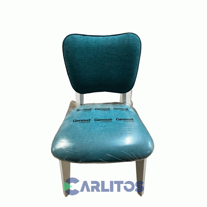 Silla Frida Tapizado En Tela Genoud Linea Vintag Blanco