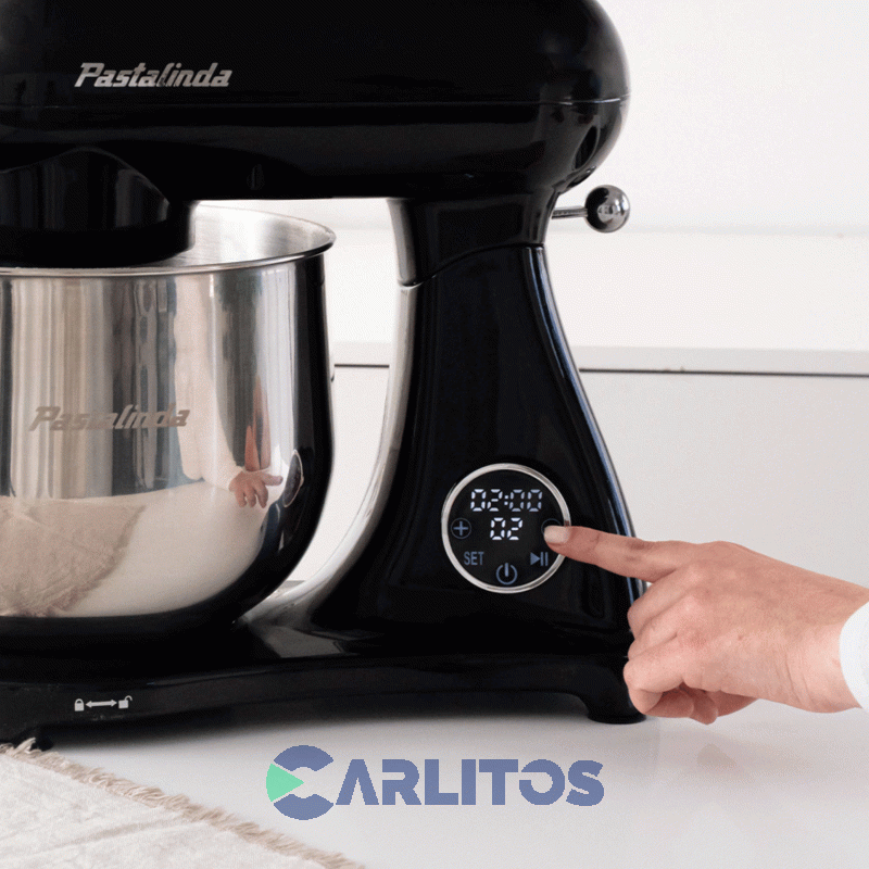 Batidora De Pie Pastalinda Con Bowl De 8 Litros 1200 Watts Sm-1522ml Negra
