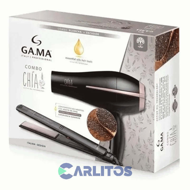 Secador De Pelo Bora + Planchita Pelo Elegance + Innova Mini Ga.Ma Beauty Set X 3