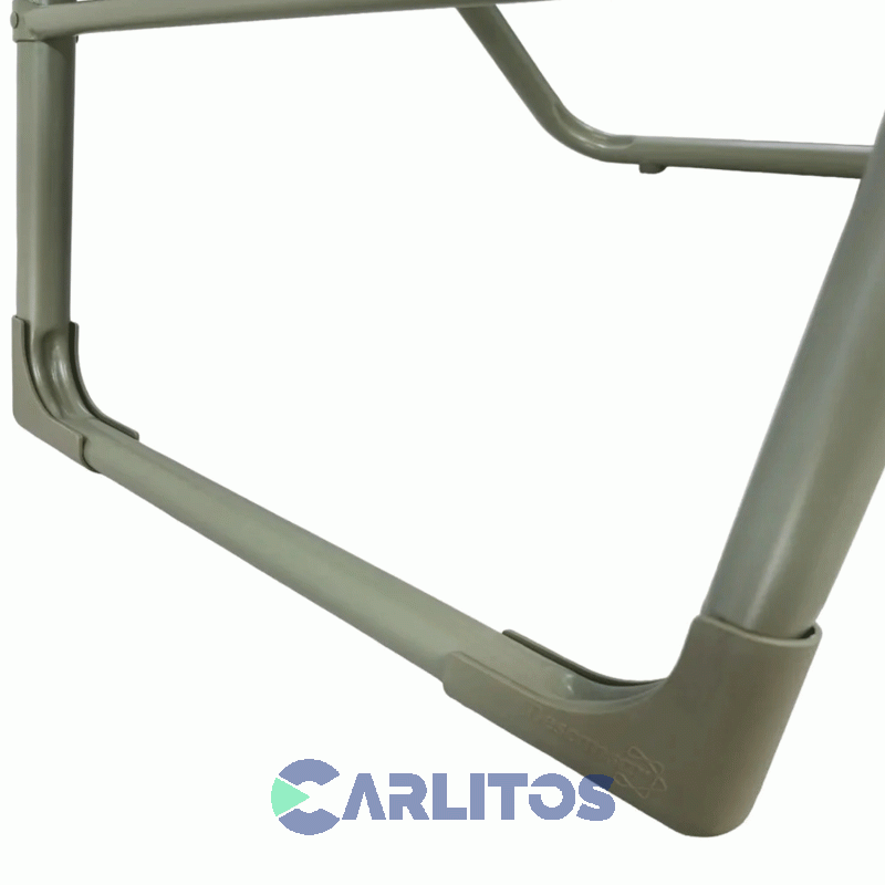 Sillon De Aluminio Descansar XL - Tela Coversol - 5 Posiciones 80046 Verde