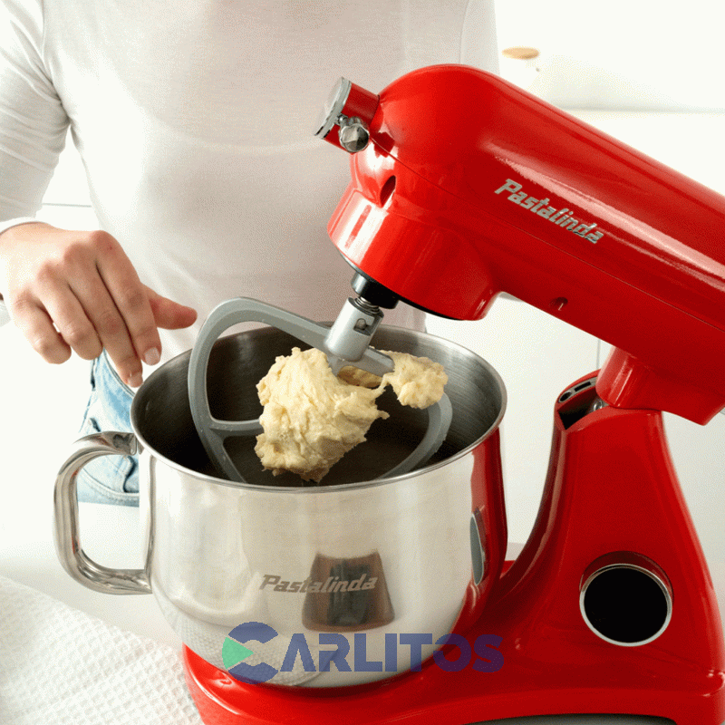 Batidora De Pie Pastalinda Con Bowl De 8 Litros 1200 Watts Sm-1522ml Roja