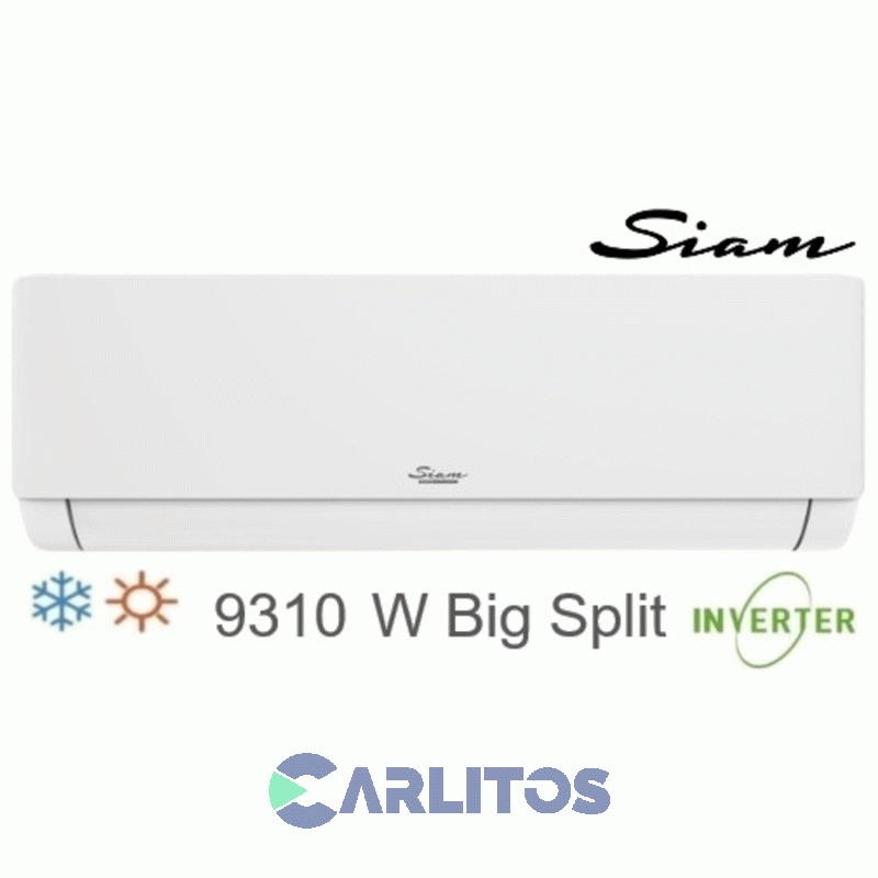 Aire Acondicionado Split Inverter Siam 9310 Watts - Frio/Calor Smin93hc2an