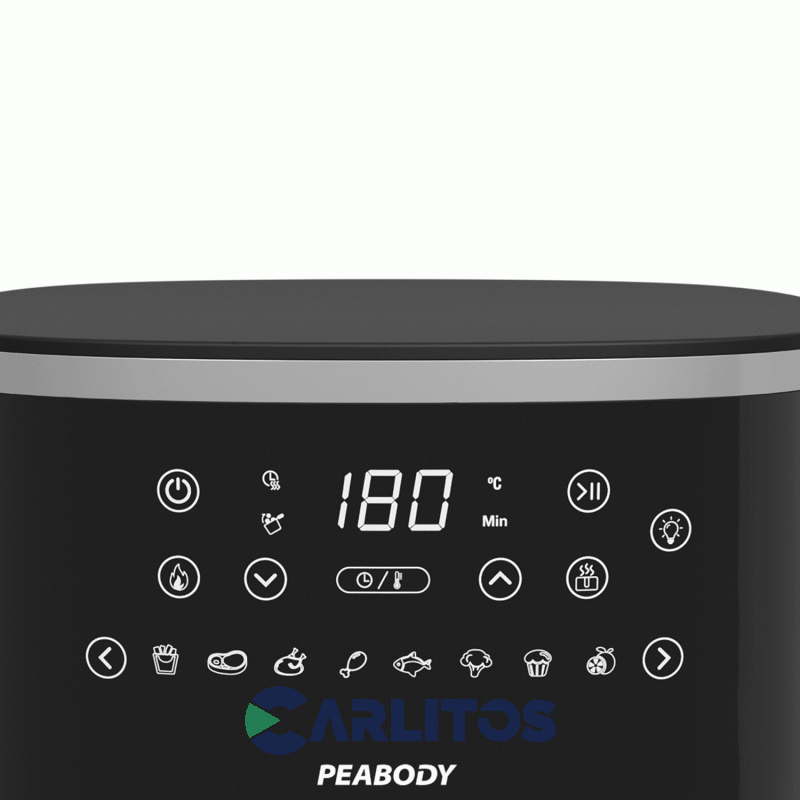 Freidora De Aire Peabody Fryer Digital Negra Pe-Afw520n