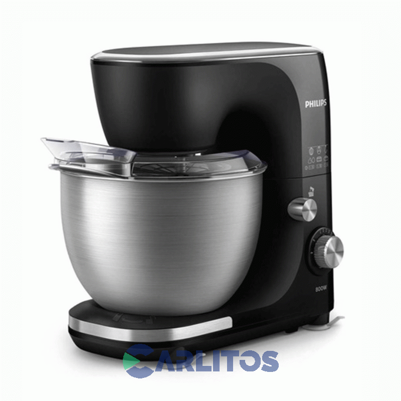 Batidora De Pie Planetaria Philips 800 Watts Hr7922/90 Negra