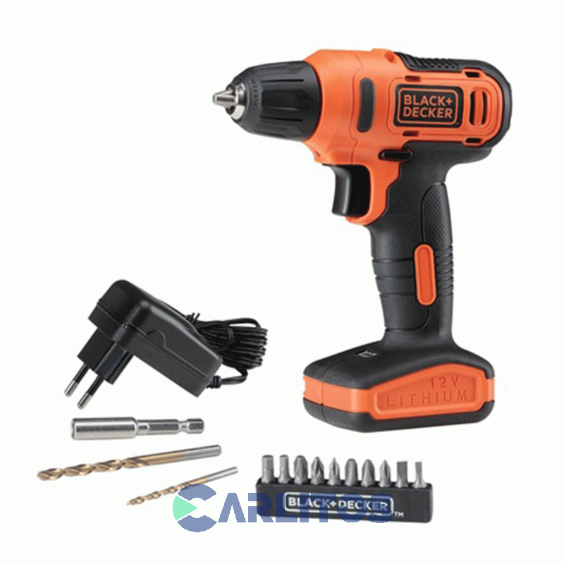 Taladro Atornillador Black-Decker 10 Mm Inalámbrico 12 V Con Kit Ld12s-ar