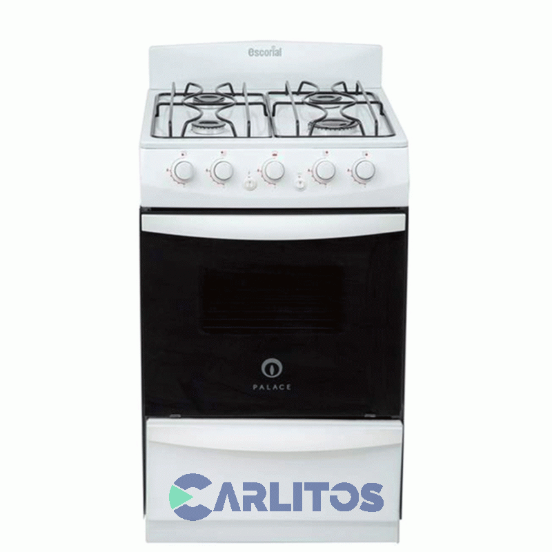 Cocina A Gas Escorial 50 CM Blanca Gas Natural Palace Cristal Lx S2