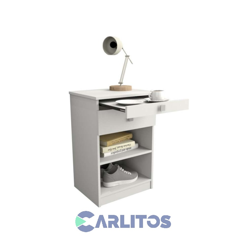 Mesa De Luz Desayunador 1 Cajón Tables Blanco