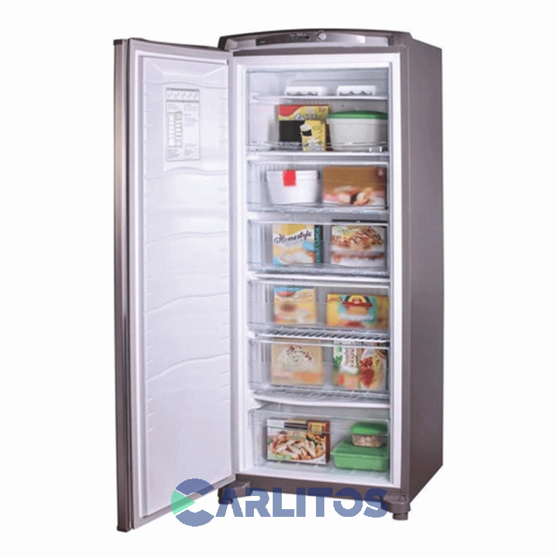 Freezer Vertical Whirlpool 231 Litros Acero Inoxidable Wvu27k2