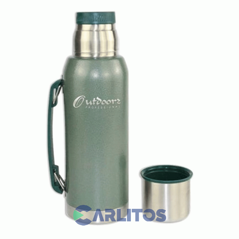 Termo De Mate Outdoors Clásico 1 Litro Verde