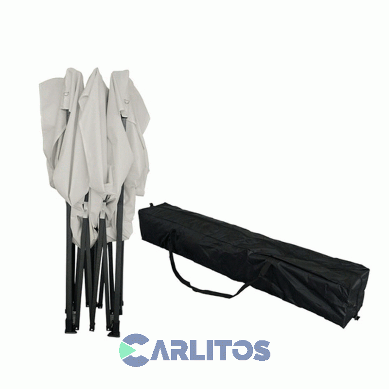 Gazebo Plegable Con Paredes 3 X 3 X 2.50 Altura Central Mts Blanco