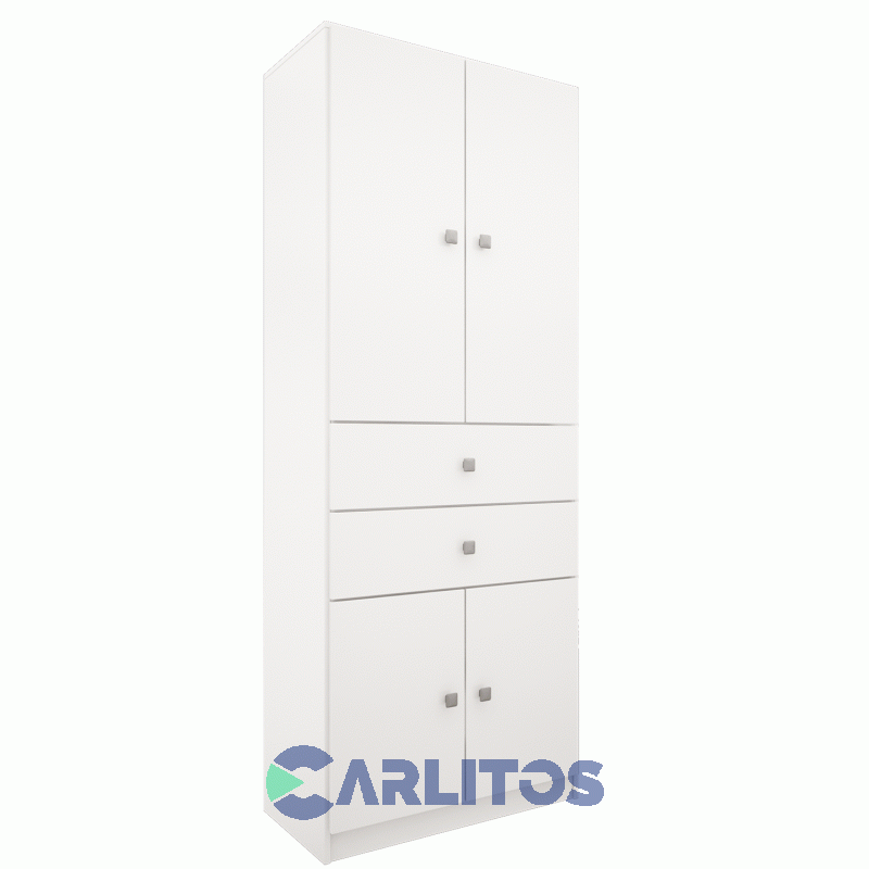 Organizador Multifunción 4 Puertas y 2 Cajones Orlandi Blanco