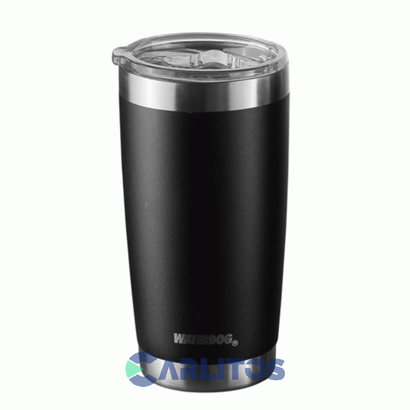 Vaso Con Destapador Waterdog Borda500bk Negro