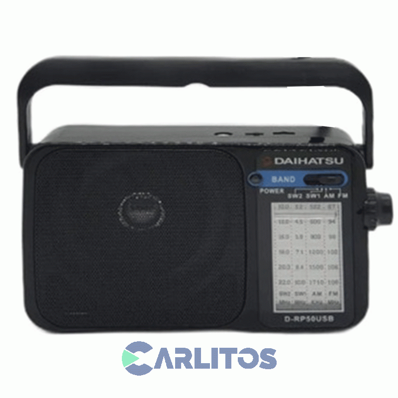 Radio Portátil Daihatsu Am/Fm Analógica D-rp50usb