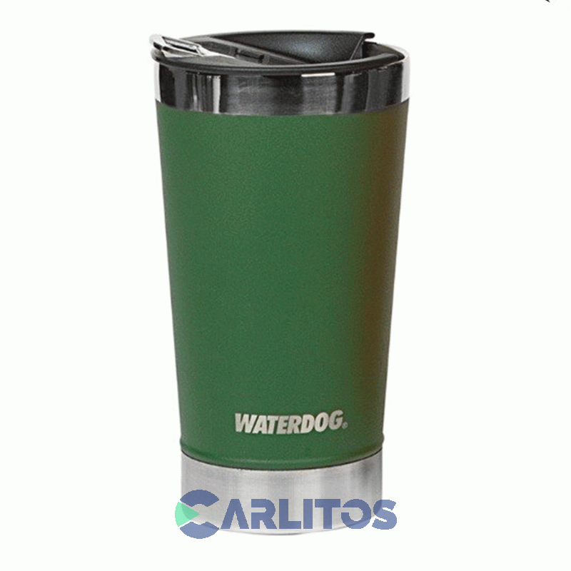 Vaso Con Destapador Waterdog Beer500gm Verde