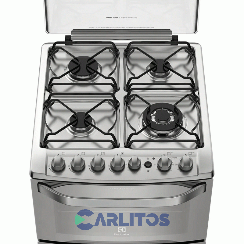 Cocina A Gas Electrolux 56 CM Acero Inoxidable Multigas 56dxq