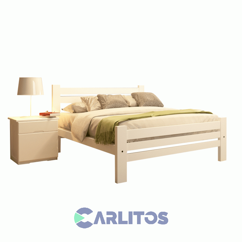 Cama 2 Plazas Pacífico Inmacol Blanco