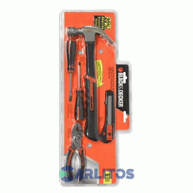 Set De Herramientas Black-Decker 5 Piezas Hdt51-907-la