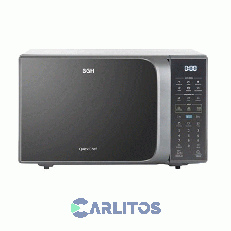 Microondas Con Grill Bgh Digital 23 Litros Gris B223ds20