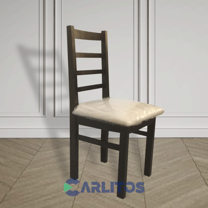 Silla Gioko Asiento Ecocuero Dadone Nogal