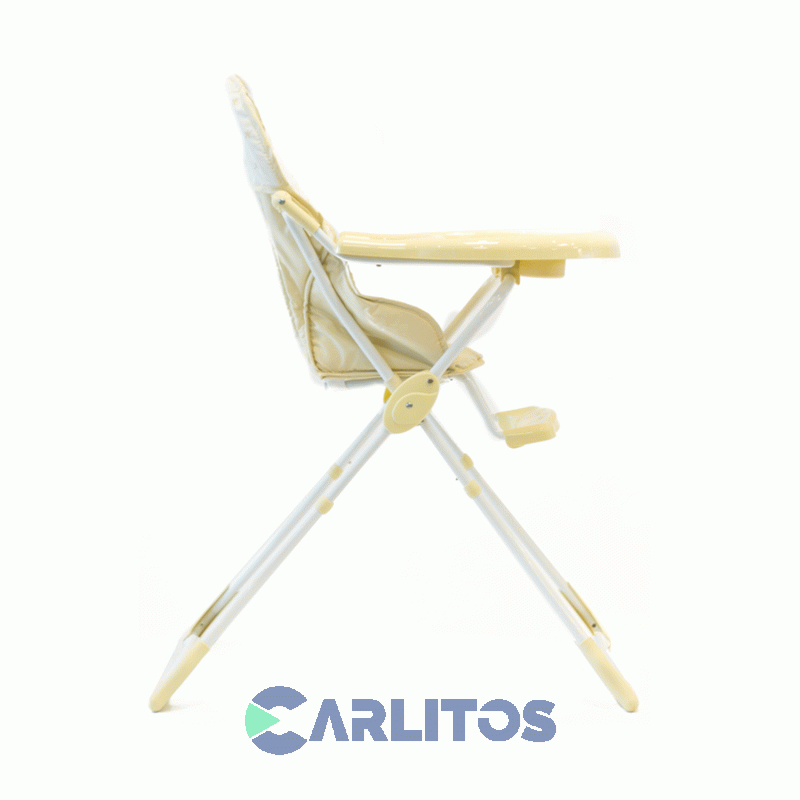 Silla De Comer Bebesit Eco Alta Plegable 6200-B Amarilla