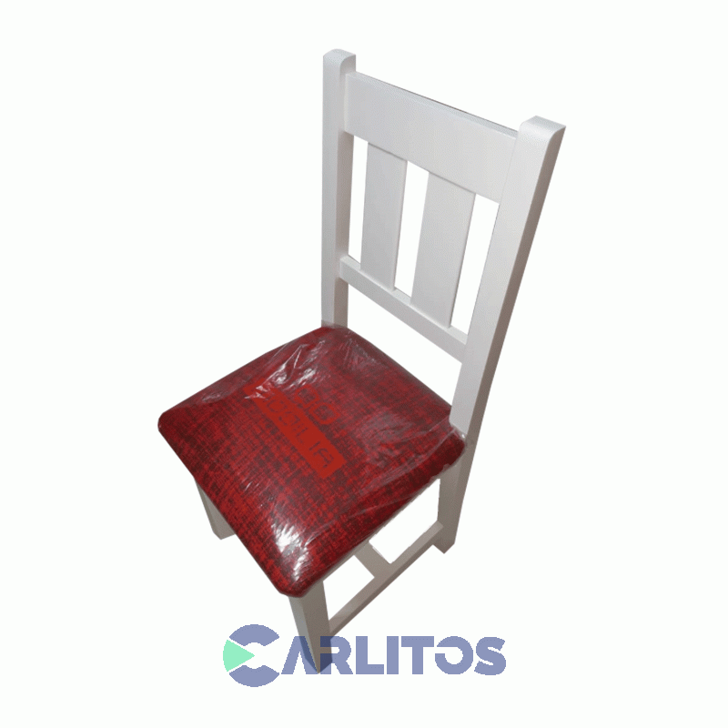 Silla Silvia Asiento Tela Mobilia Blanco