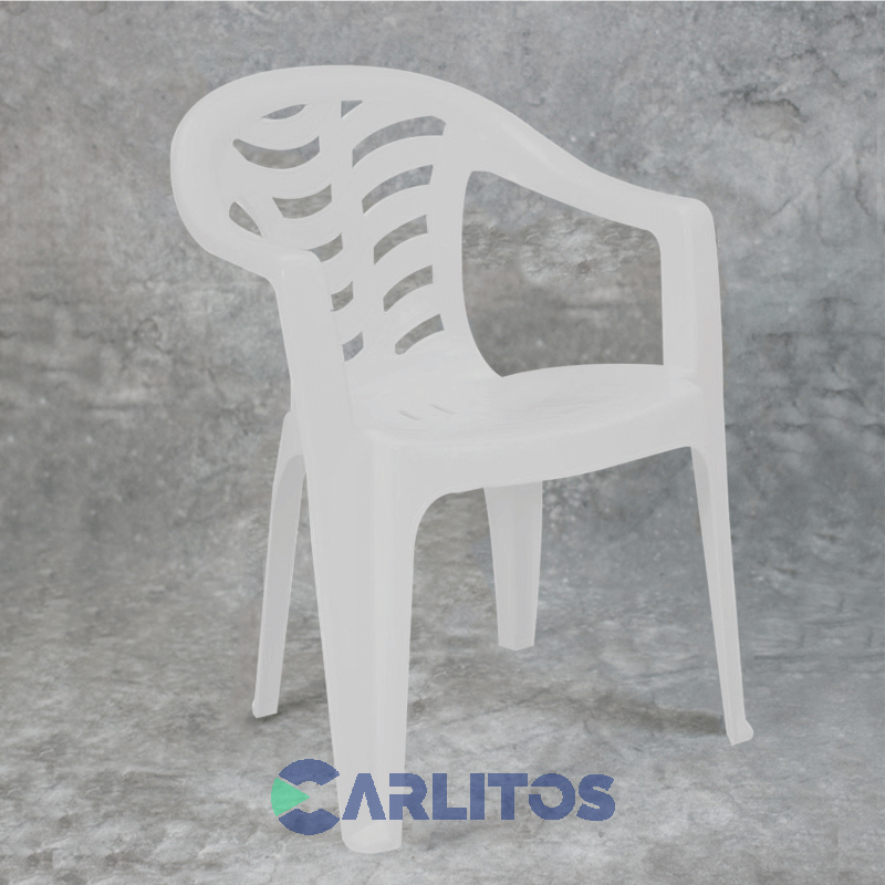 Sillón Pvc Garden Life Color Blanco Corona