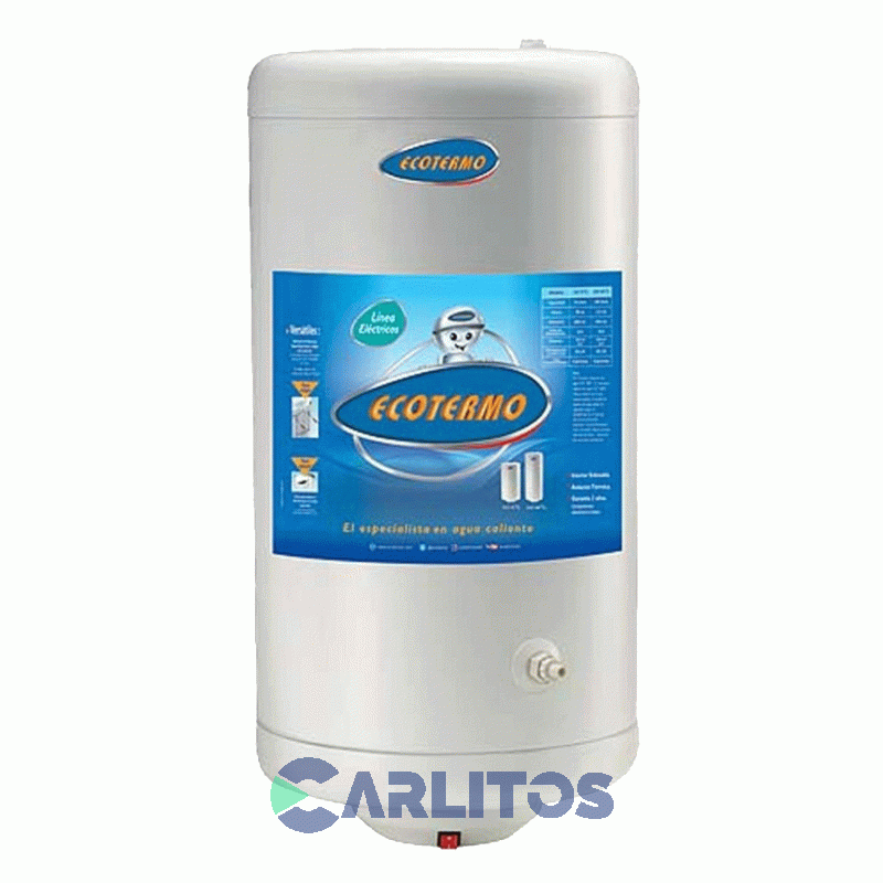 Termotanque Electrico Elec 70 - 1400 W - Conexion Superior Ecotermo Teco10s070