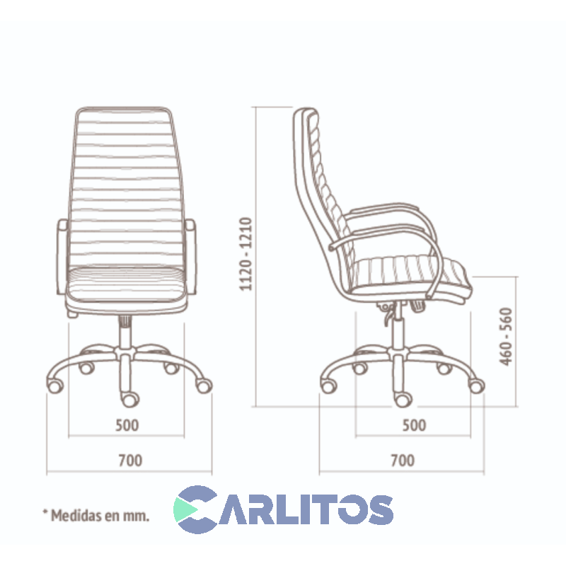 Sillón De Oficina Bastone Portantino 901 Base Cromada Tapizado Negro