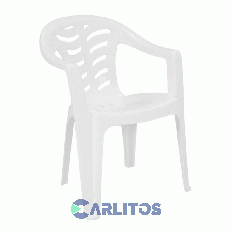 Sillón Pvc Garden Life Color Blanco Corona