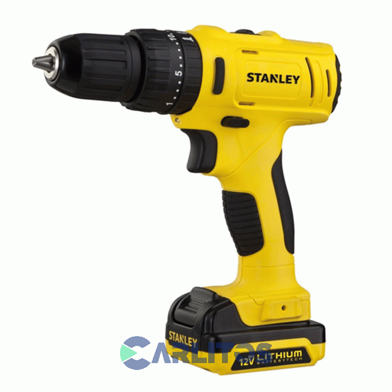 Taladro Atornillador Stanley 10 Mm Inalámbrico 12 V. En Kit Sch121s2k