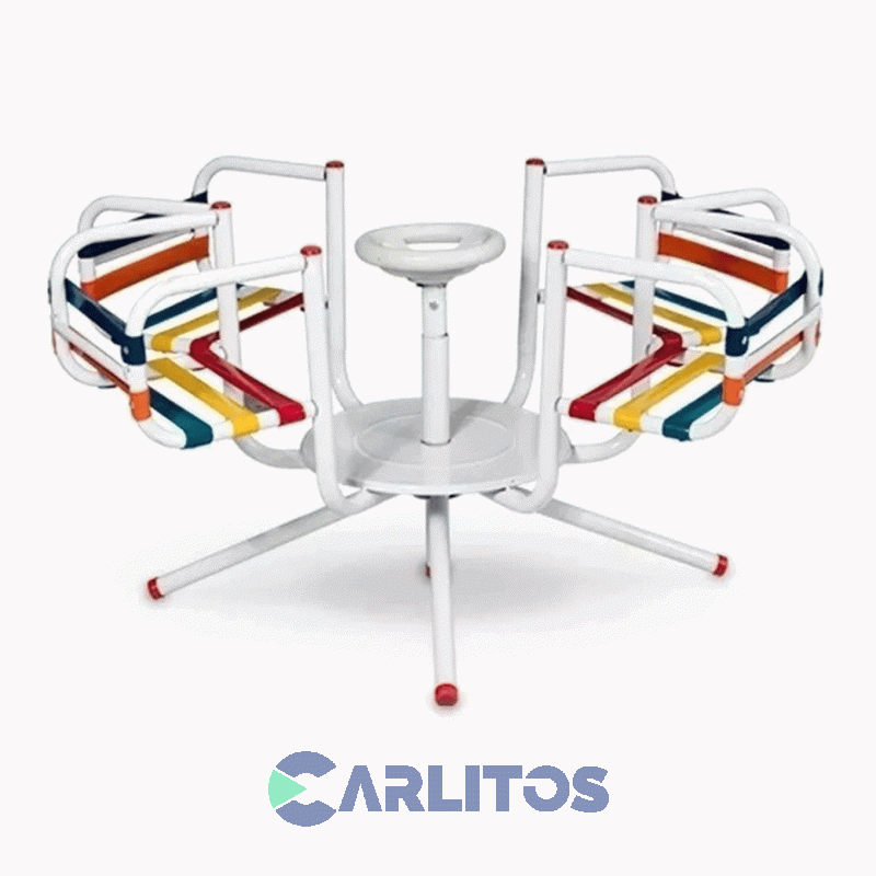 Calesita Simple Sil-Car Para 4 Personas Cintas Pvc C-43