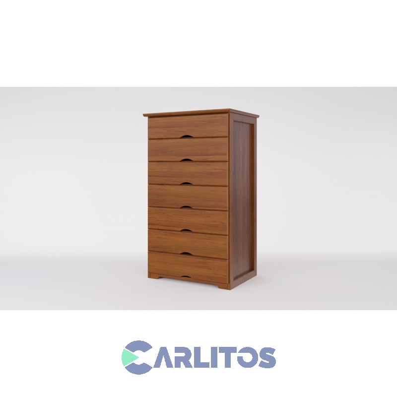 Chiffonier 7 Cajones Pacífico Inmacol Castaño