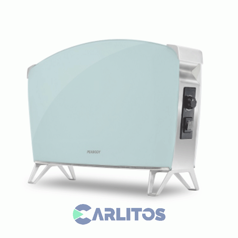 Estufa Panel De Doble Vidrio Peabody 1500 Watts Pe-bvc15c Celeste