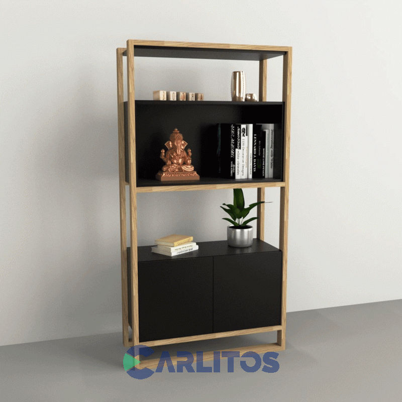 Módulo 0.90 Mts Línea Chic Tables Olmo Finlandés y Negro