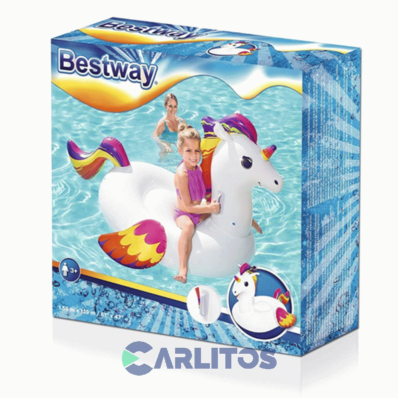 Flotador Bestway Unicornio Kawaii Chico 155 Cms 41114