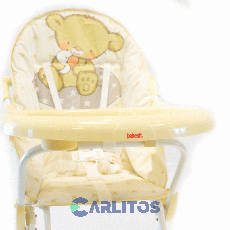 Silla De Comer Bebesit Eco Alta Plegable 6200-B Amarilla