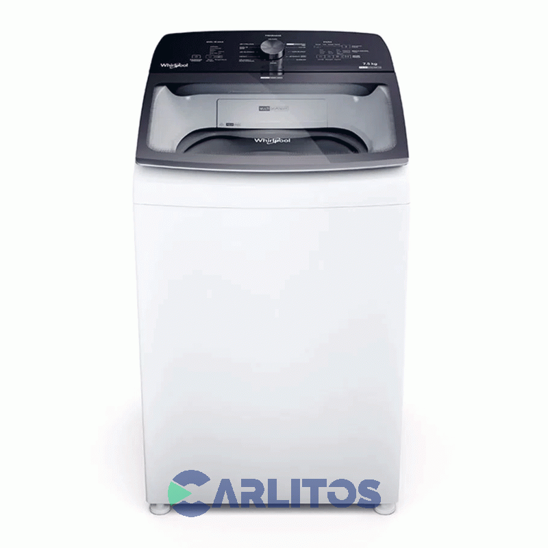 Lavarropa Carga Superior Whirlpool 7.5 KG - 750 RPM Blanco Wwh07ab